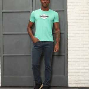 Camiseta Masculina Silk Viscose Com Estampa Ratboy