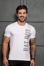 Camiseta Masculina Silk E Pedraria Estilo Ratboy