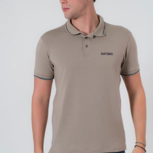 CAMISETA POLO VISCOSE ASSINATURA EMBORRACHADA SLIM RATBOY
